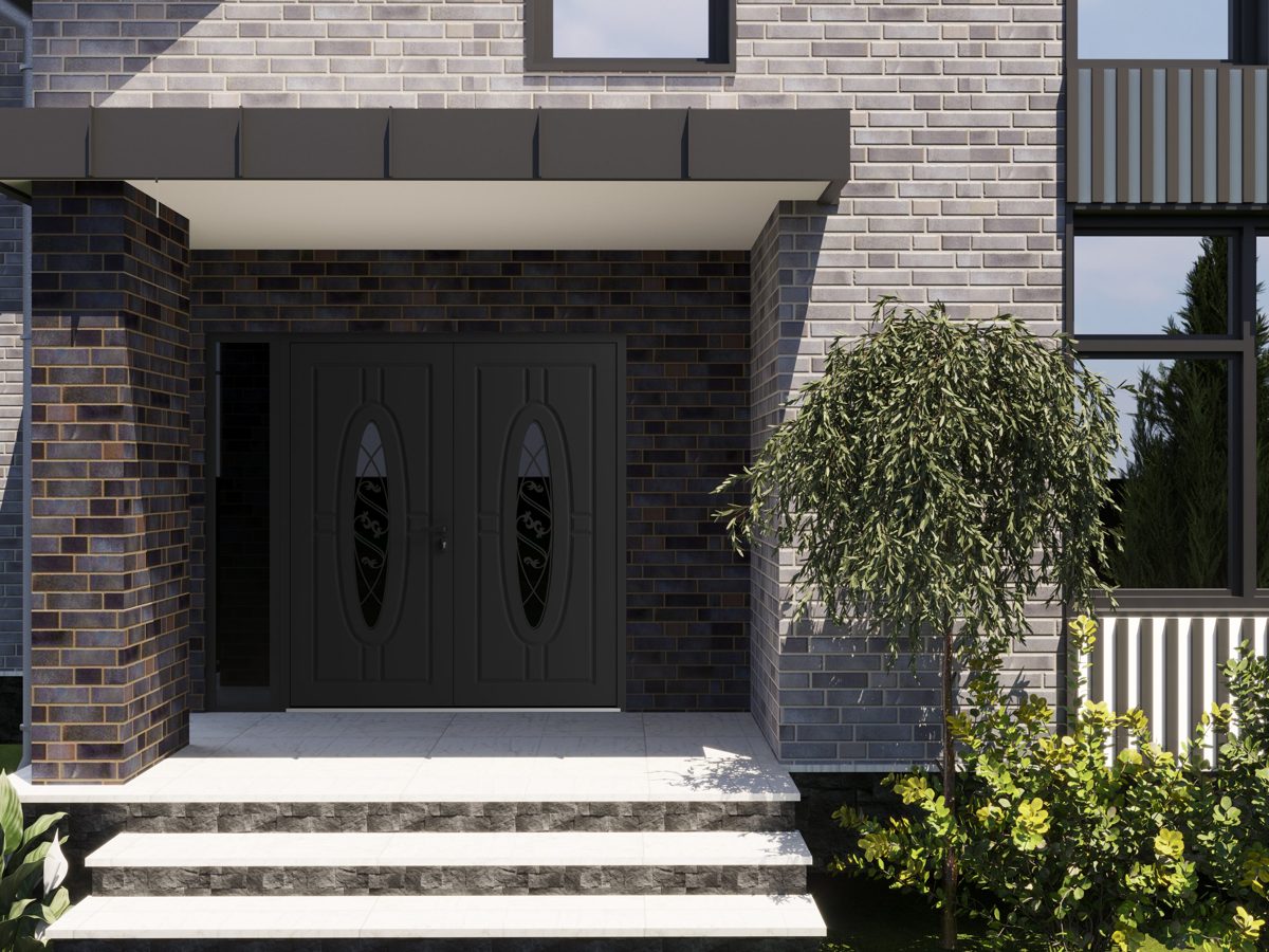Riviera 1277 Exterior Aluminum Double door view 3