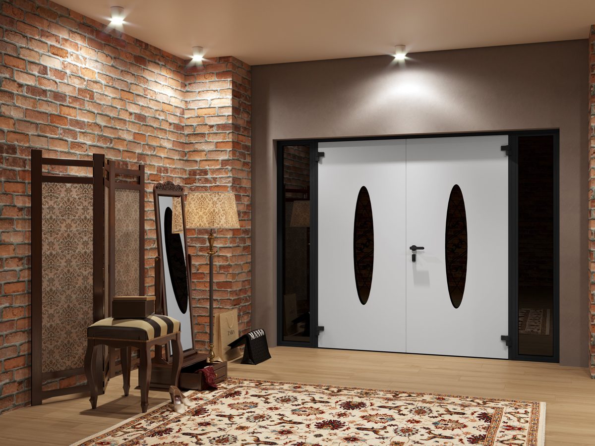 Riviera 1277 Exterior Aluminum Double door view 4