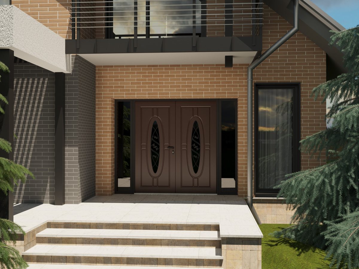 Riviera 1277 Exterior Aluminum Double door view 7