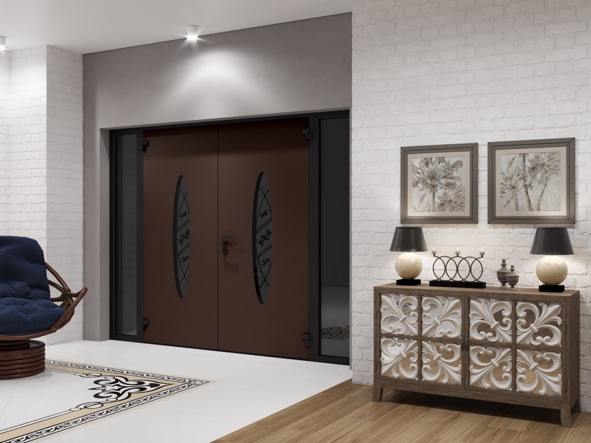 Riviera 1277 Exterior Aluminum Double door view 8