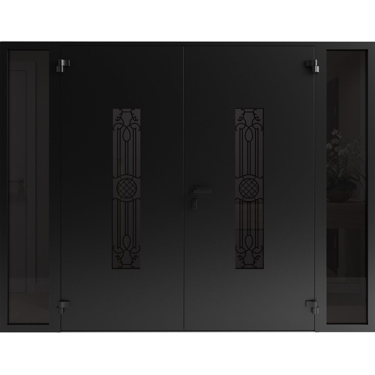Riviera 1477 Exterior Aluminum Double door view 2