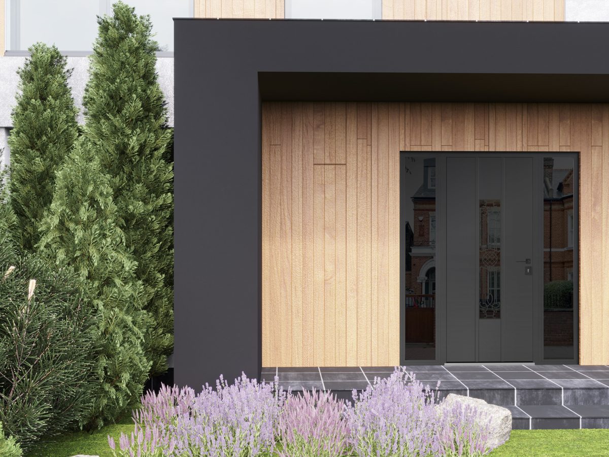 Riviera 1477 Exterior Aluminum door view 3