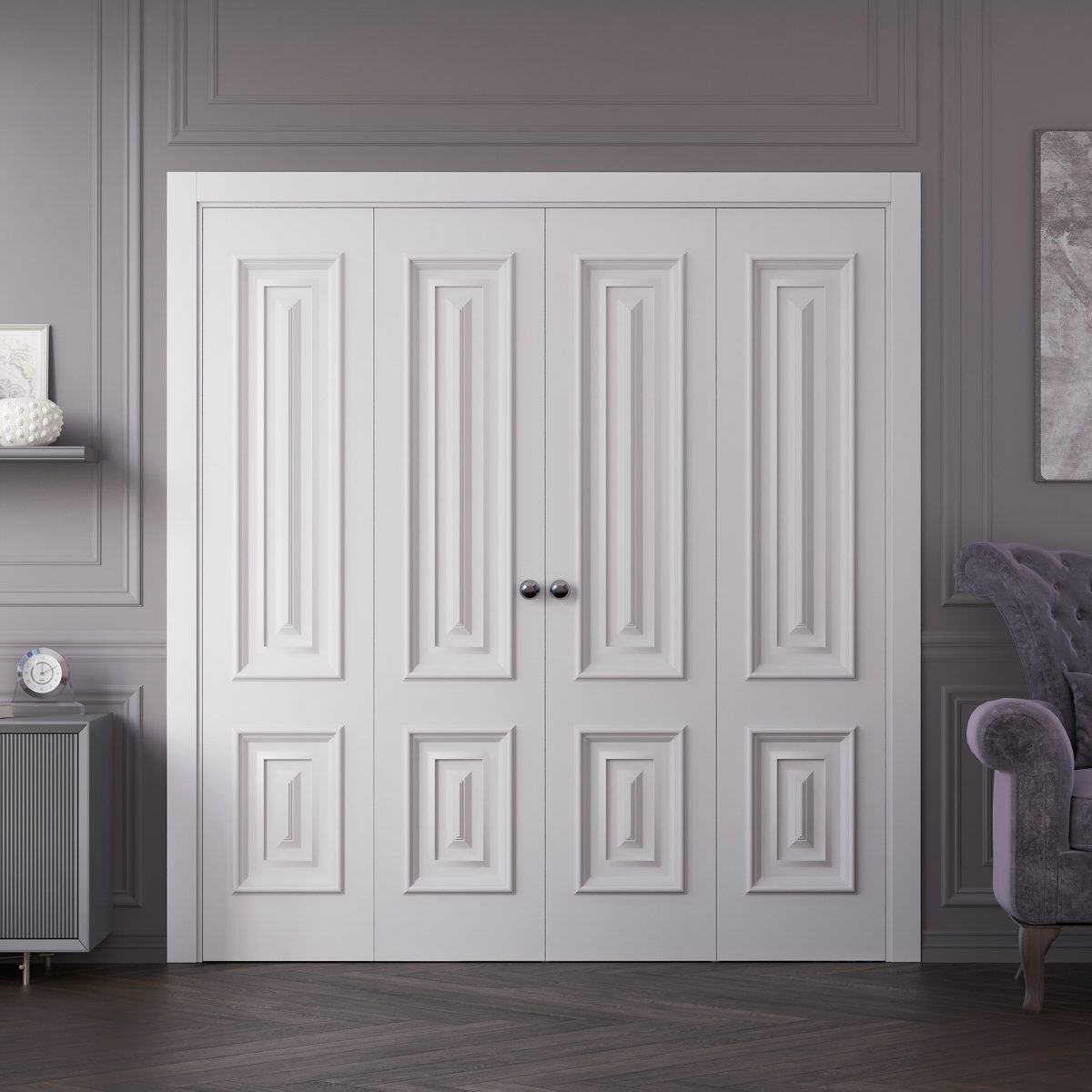 Sovereign 9822 Double Bi-Fold door view 2