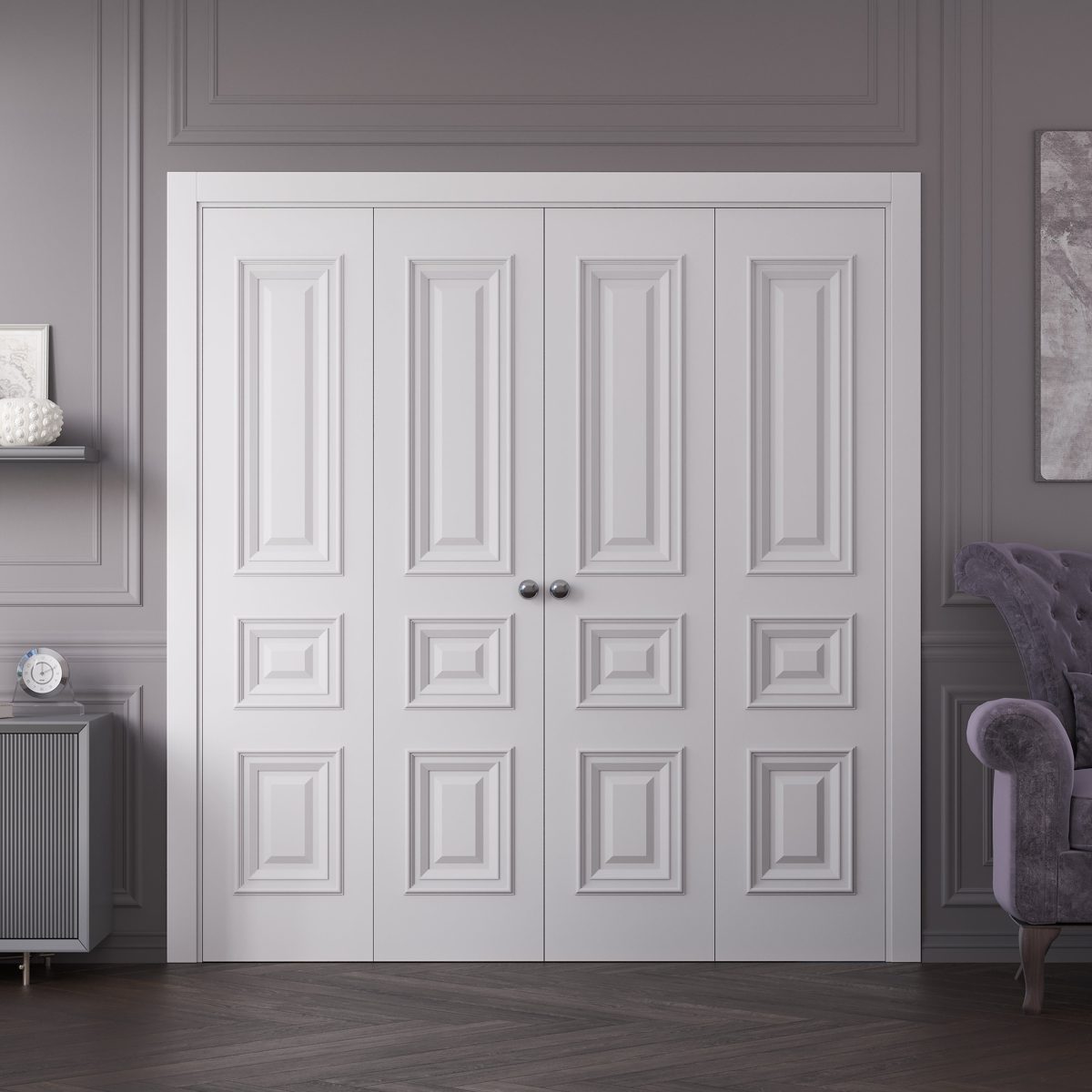 Sovereign 9833 Double Bi-Fold door view 2