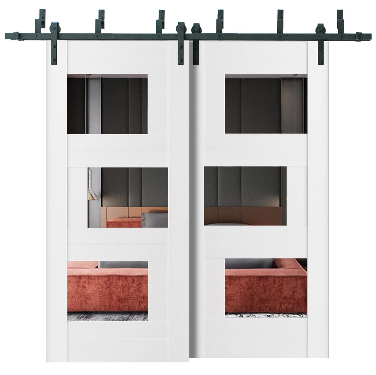 Serena 6999 Double Barn — Bypass door — Doors Near Me, Los Angeles