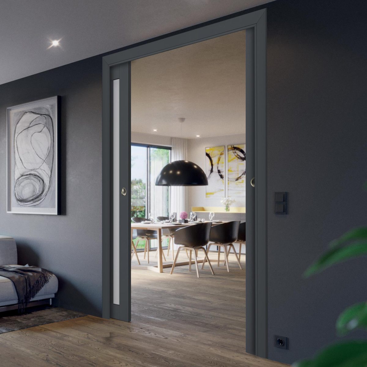 Verona 7288 Interior Slab door view 3