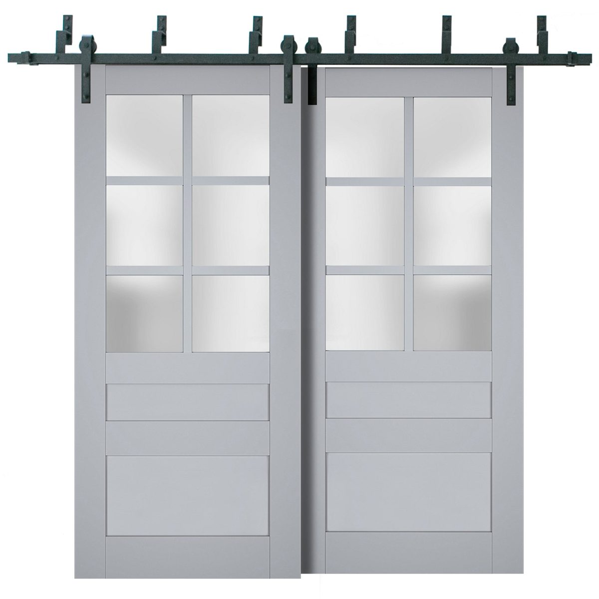 Verona 7339 Double Barn — Bypass door view 5